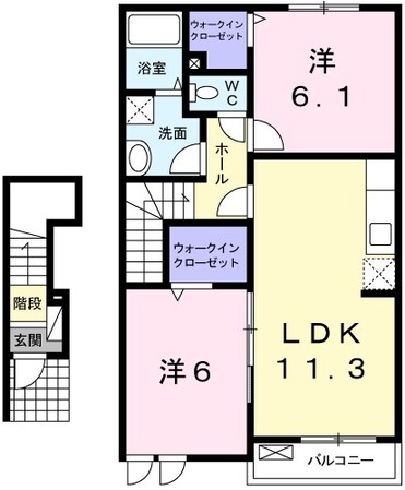 鶴居駅 徒歩20分 2階の物件間取画像